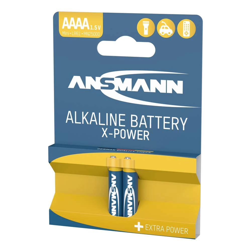 Ansmann X-Power Mini (AAAA) baterija Mini (AAAA) Alkalno-manganov 1.5 V 2 ST slika
