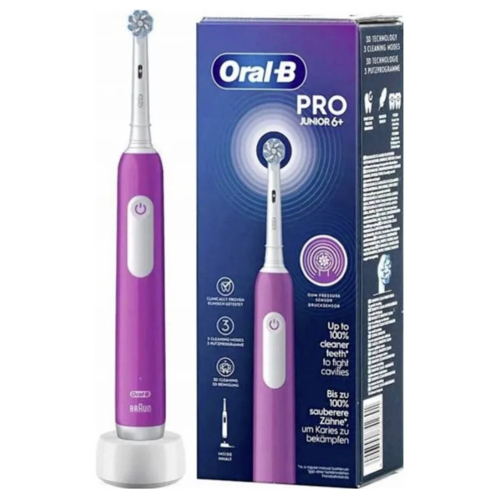 Oral-B Pro Junior 6+ 742891 električna četkica za djecu ljubičasta slika