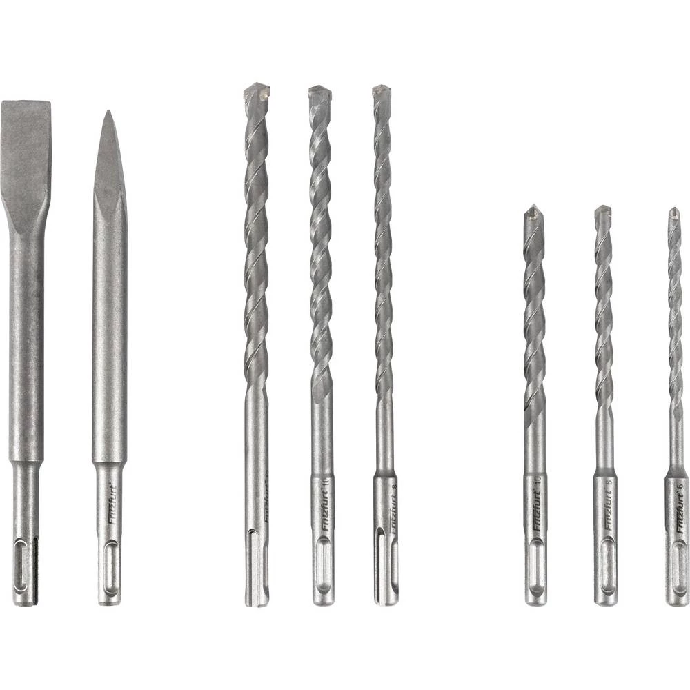 FRITZFURT 3161-3008 40CR čelik komplet udarnih svrdla 8-dijelni 6 mm, 8 mm, 10 mm, 12 mm SDS-Plus 1 Set slika
