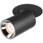 NUMINOS® PROJECTOR XS, ugradna stropna svjetiljka, 2700 K, 20°, cilindrična, crna / krom SLV 1006869 NUMINOS PROJECTOR XS LED ugradna svjetiljka LED 7 W crna, krom boja