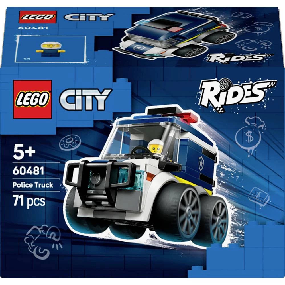 60481 LEGO® CITY Kul automobili – Policijski kamion (60481); Set za gradnju slika
