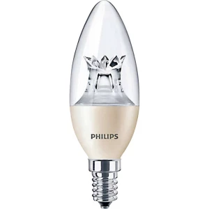 Philips Lighting LED ATT.CALC.EEK A+ (A++ - E) E14 Oblik svijeće 6 W = 40 W Toplo bijela (Ø x D) 38 mm x 113 mm Prigušiva slika