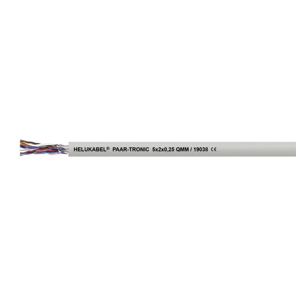 Helukabel 19035-100 podatkovni kabel  2 x 2 x 0.25 mm² siva 100 m slika