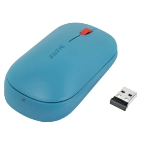Leitz Cosy bežični miš Bluetooth® optički plava boja 3 Tipke 4000 dpi ugrađeni kotačić za pregled slika