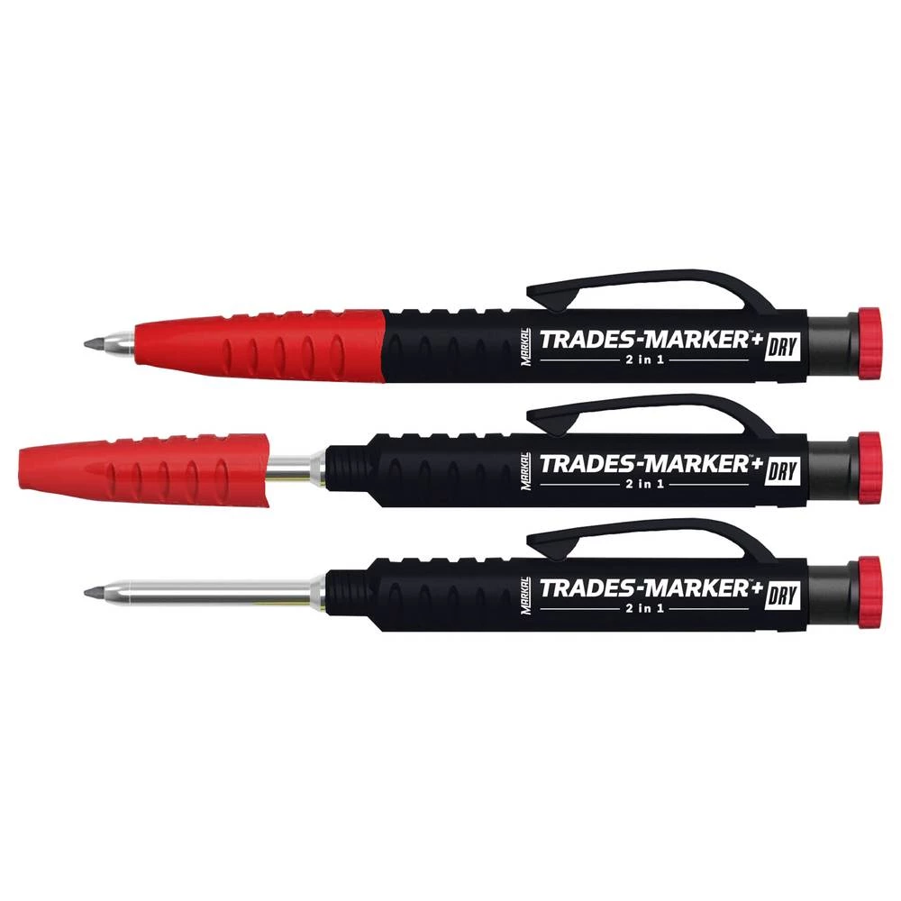 Markal TRADES-MARKER DRY 2IN1 95300 marker za duboke rupe 1 kom. slika
