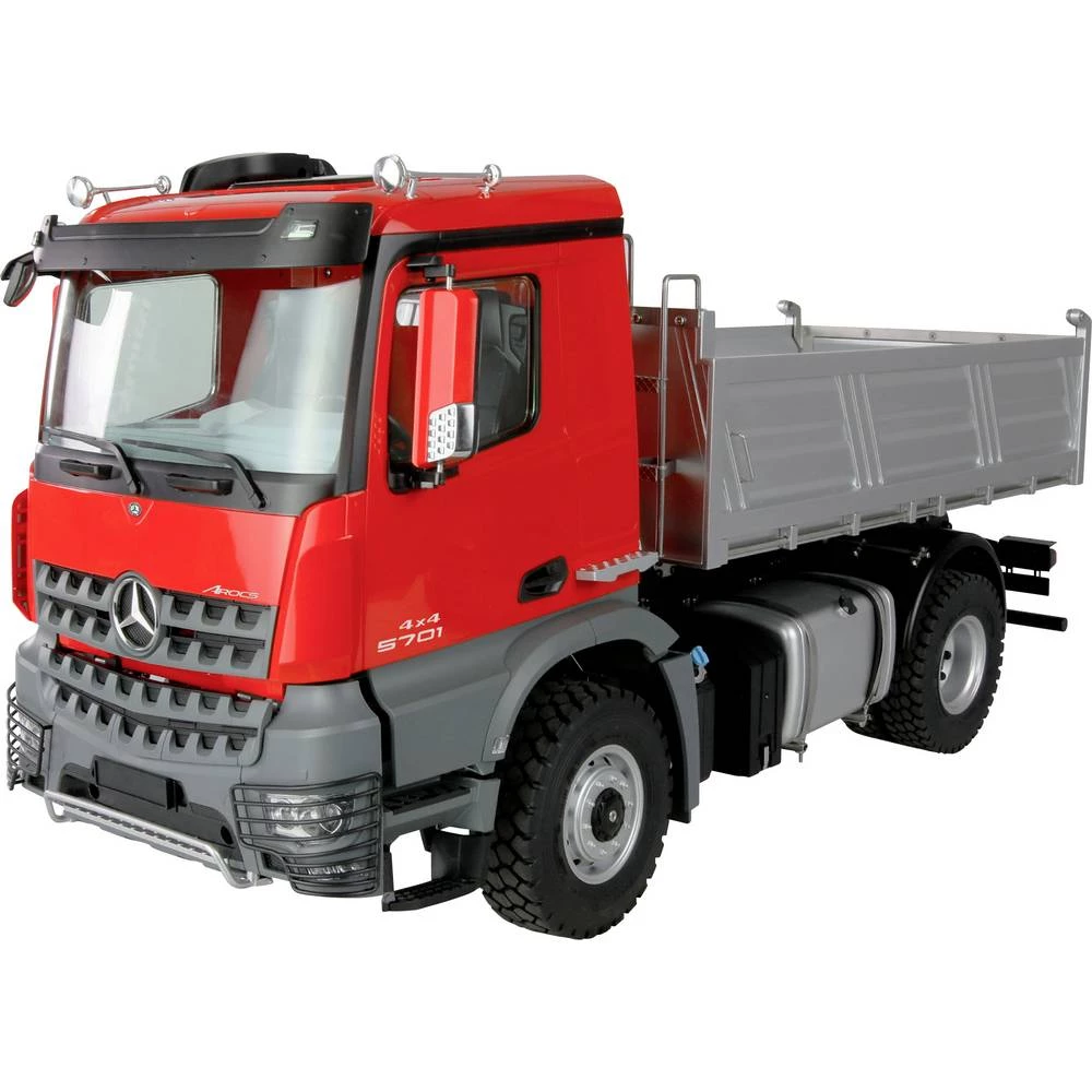 Amewi 22691 Mercedes-Benz Arocs Muldenkipper 4x4 rot 1:14 električni RC model kamiona RtR slika