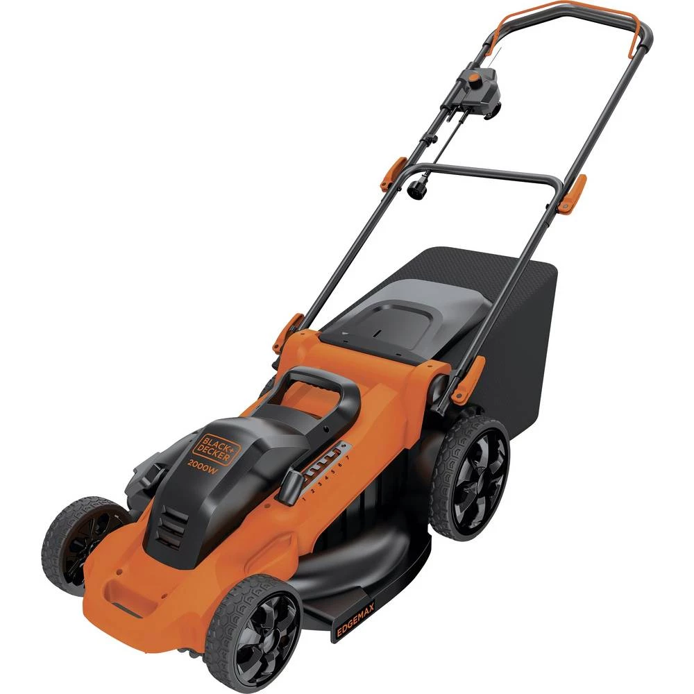 Black & Decker električni pogon kosilica s podešavanjem visine rezanja, funkcija usitnjavanja 2000. W Širina rezanja (ma slika