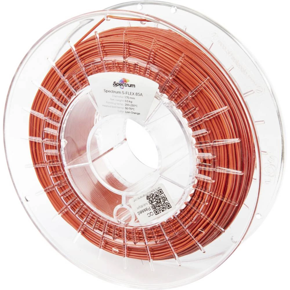 Spectrum Filaments 80576 S-Flex 85A 3D pisač filament fleksibilni filament fleksibilan, kemijski otporan, otporan na uda slika