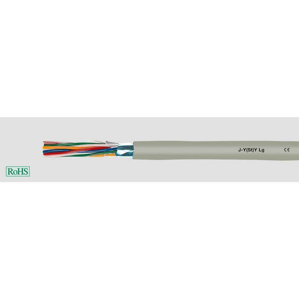 Helukabel 33010-100 telekomunikacijski vod J-Y(ST)Y 20 x 2 x 0.60 mm² siva 100 m slika