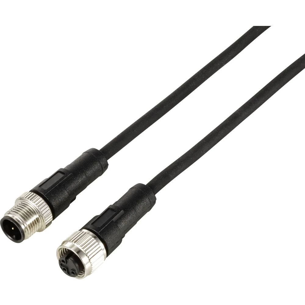 TRU COMPONENTS TC-12833104 produžni kabel za senzor/aktivator M12 ravni utikač na ravnu sklopku 2 m Broj polova: 3 1 St. slika