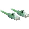 LINDY 48053 RJ45 mrežni kabel, Patch kabel cat 6 U/UTP 15.00 m zelena sa zaštitom za nosić 1 St. slika