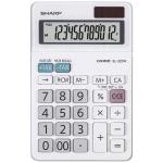 Sharp EL-320W džepni kalkulator bijela Zaslon (broj mjesta): 12 baterijski pogon, solarno napajanje