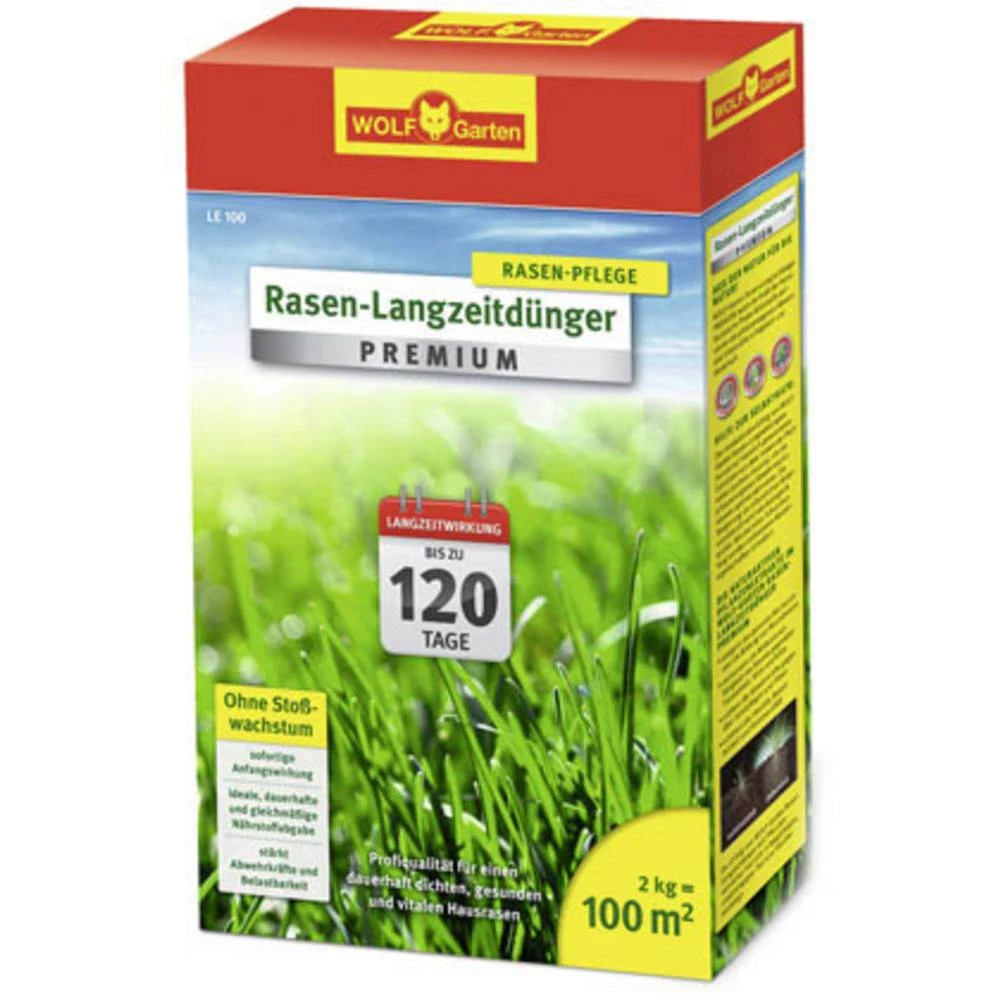WOLF-Garten 3830020 Dugotrajno gnojivo za travnjak Premium LE100 1 kom. slika