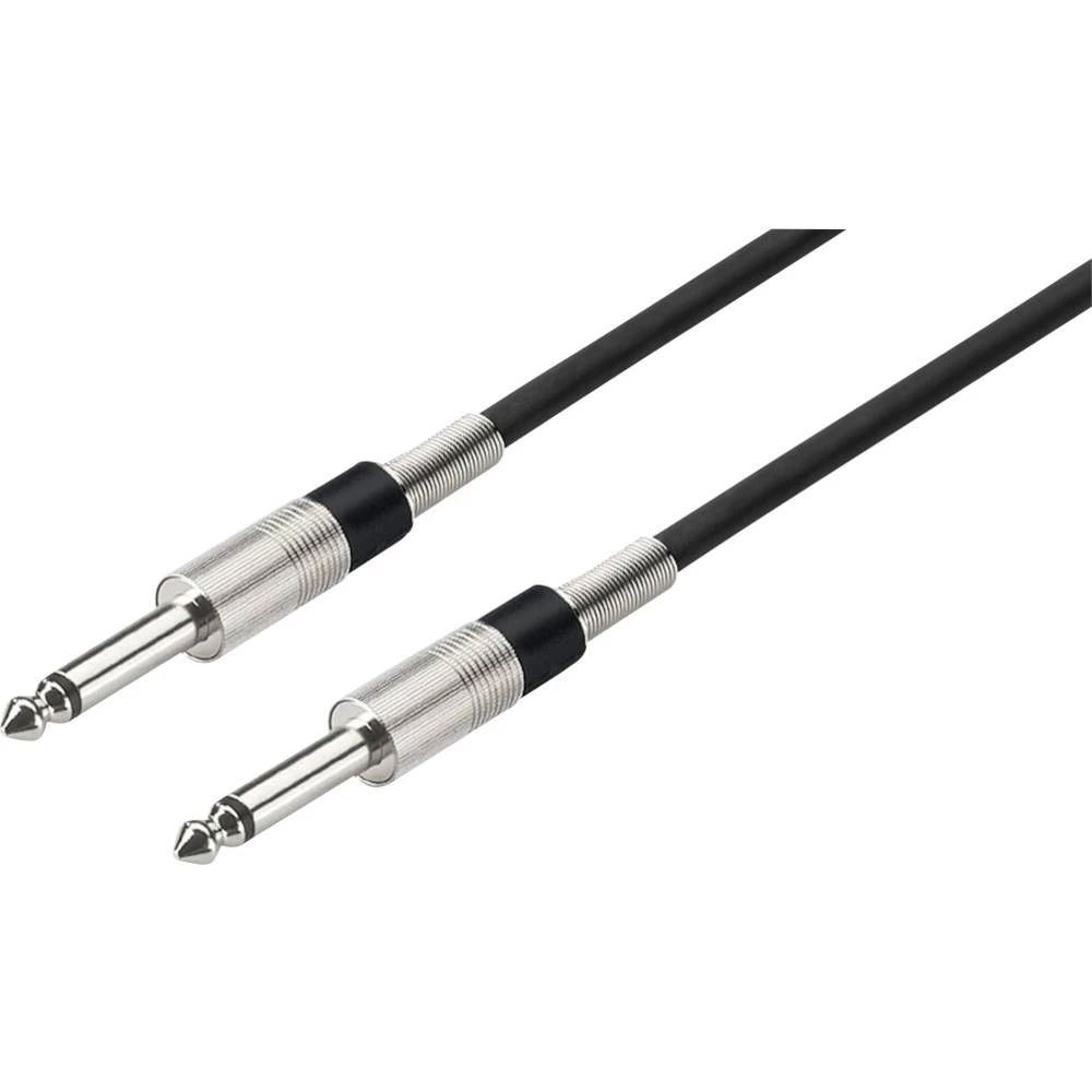 Monacor MCC-100/SW audio priključni kabel [1x klinken utikač 6.3 mm (mono) - 1x klinken utikač 6.3 mm (mono)] 1 m crna slika
