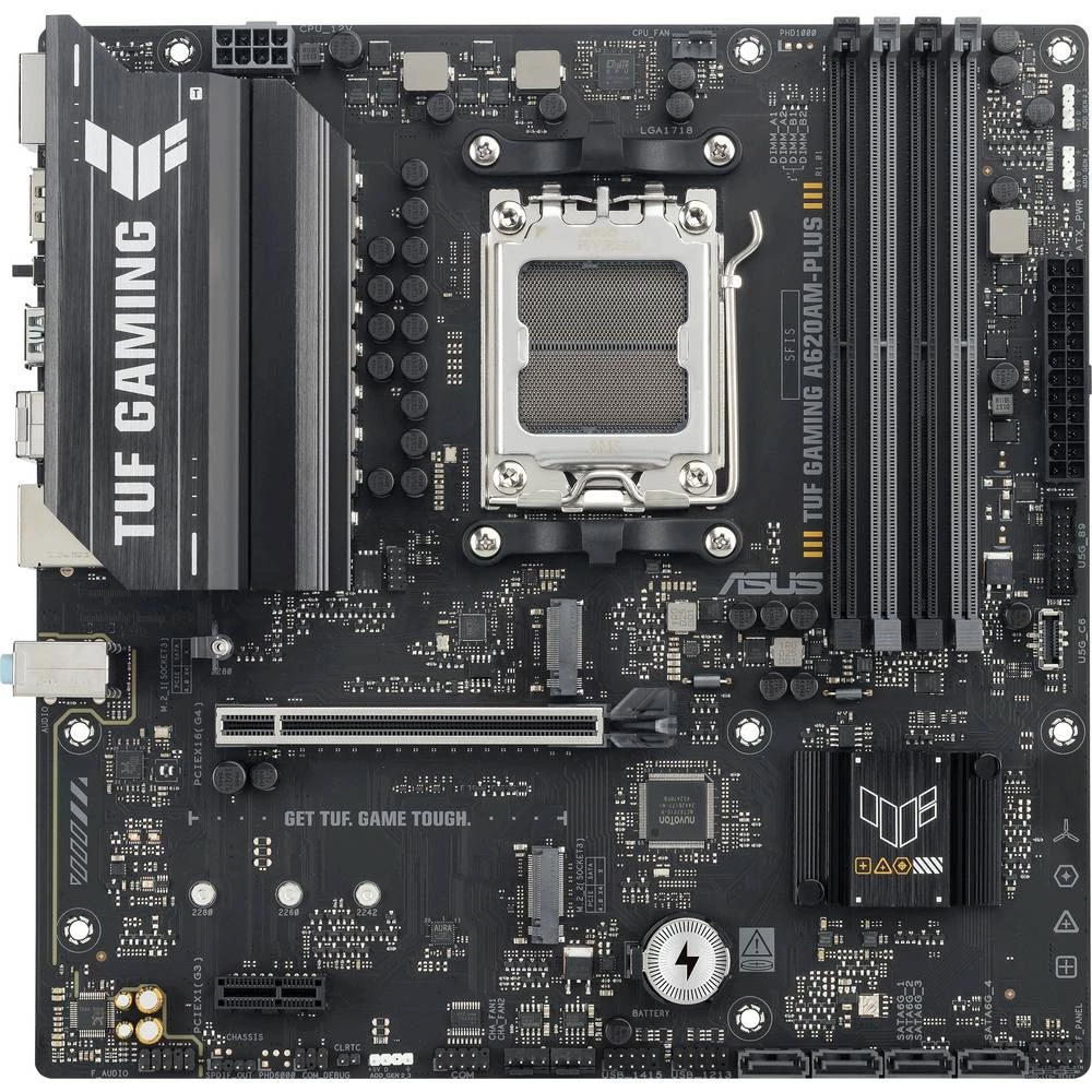 Asus TUF A620AM-PLUS matična ploča Baza AMD AM5 Faktor oblika (detalji) Micro-ATX Set čipova matične ploče AMD® A62 slika