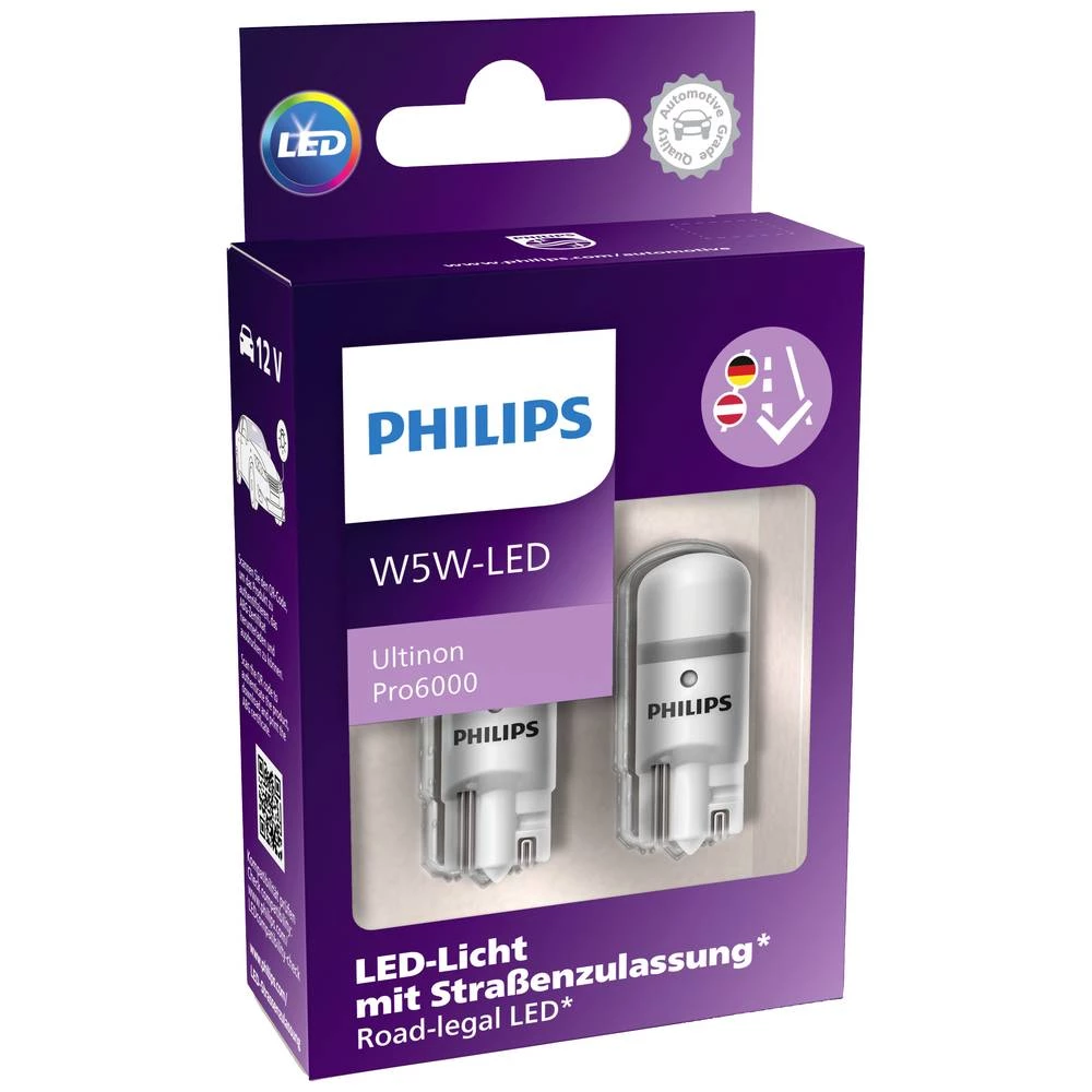 Philips Automotive 11961HU60X2 led žarulje Ultinon Pro6000 W5W 12 V slika