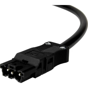 Adels-Contact 14816340 mrežni priključni kabel slobodan kraj - mrežni adapter Ukupan broj polova: 2 + PE crna 4.00 m 25 St. slika