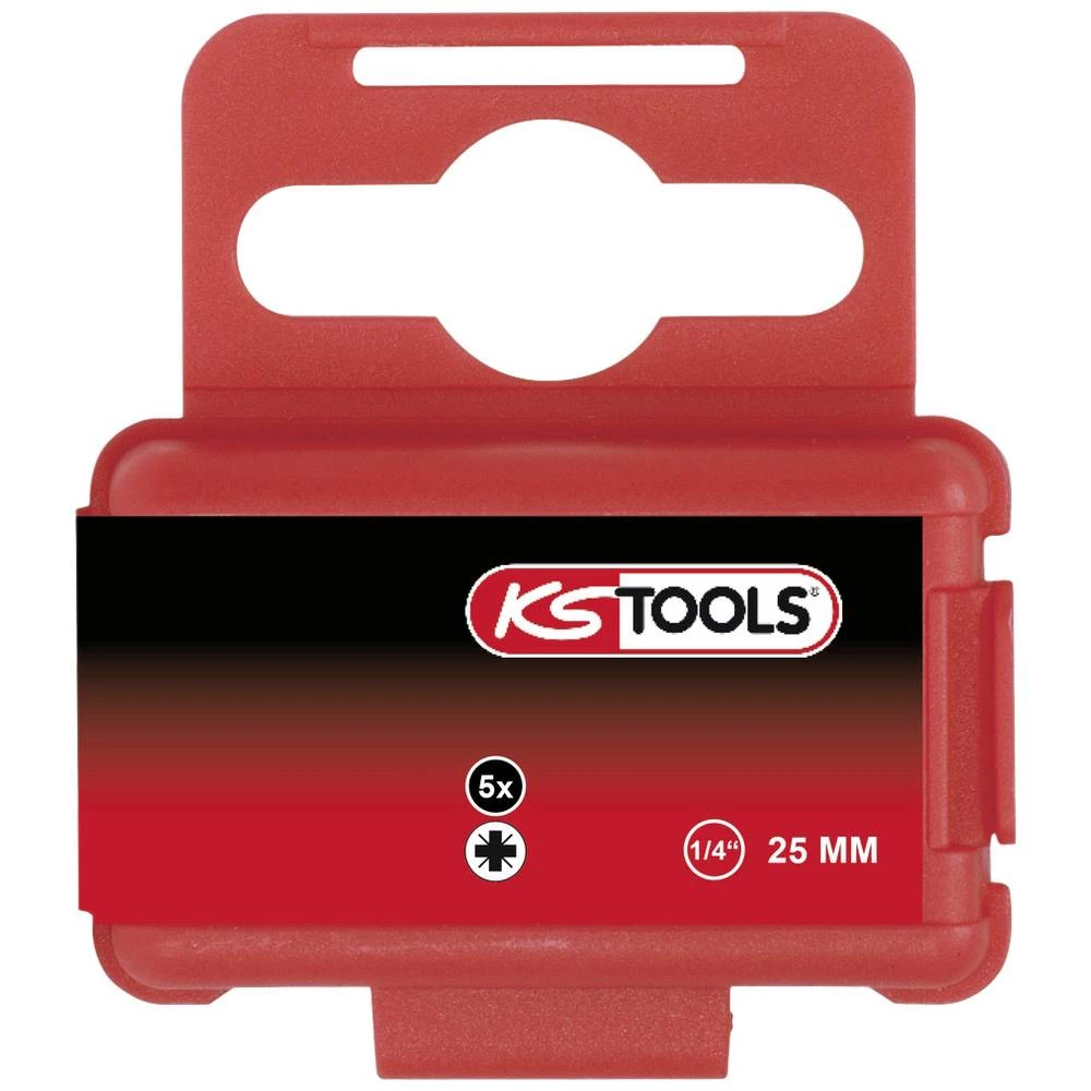 KS Tools 911.2220 9112220 križni bit PZ 1 specijalni čelik poniklovani C 6.3 5 St. slika
