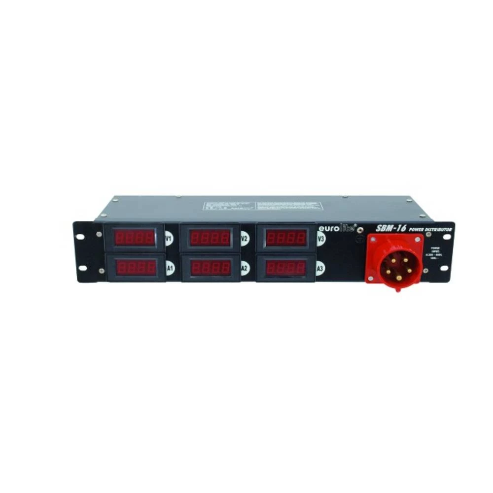 Eurolite SBM-16 19" distributer električne energije 6-struki 2 U slika