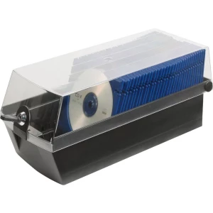 HAN Kutija za CD 60 CD-ja/DVD-ja/Blu-rayeva Plastika, Polistirol Crna 1 ST (Š x V x d) 168 x 150 x 365 mm 9260-13 slika