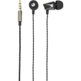 Stereo-slušalice Renkforce U ušima Slušalice s mikrofonom Crna (metalik)