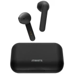 STREETZ TWS-104  In Ear Headset Bluetooth® stereo crna  indikator napunjenosti baterije, slušalice s mikrofonom, kutija za punjenje, kontrola na dodir