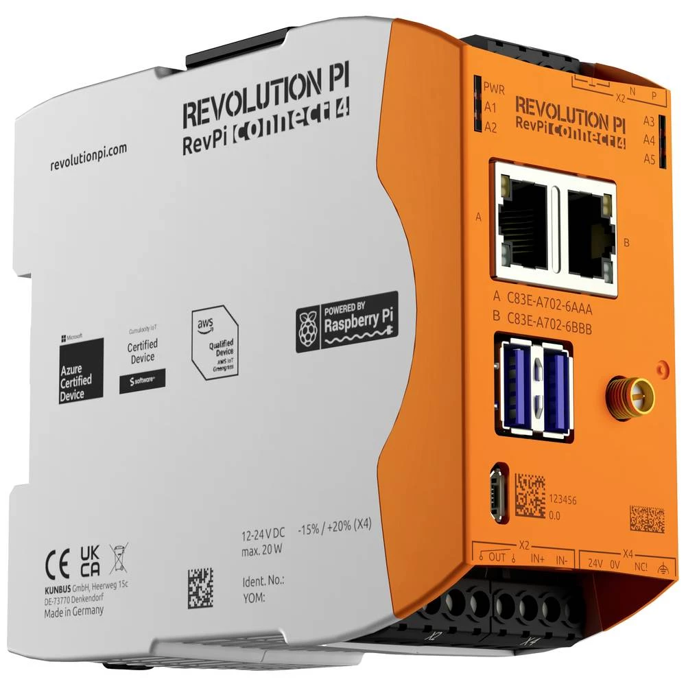 Revolution Pi by Kunbus PR100395 RevPi Connect 4 32 GB 8 GB PLC modul za proširenje slika