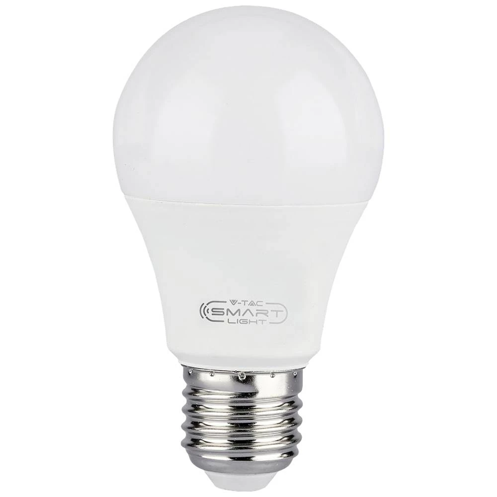 V-TAC 212752 LED Energetska učinkovitost 2021 F (A - G) E27 oblik kruške 11.00 W toplo bijela, hladno bijela, RGB (Ø x V) 60 mm x 125 mm prigušivanje osvjetljenja 1 St. slika