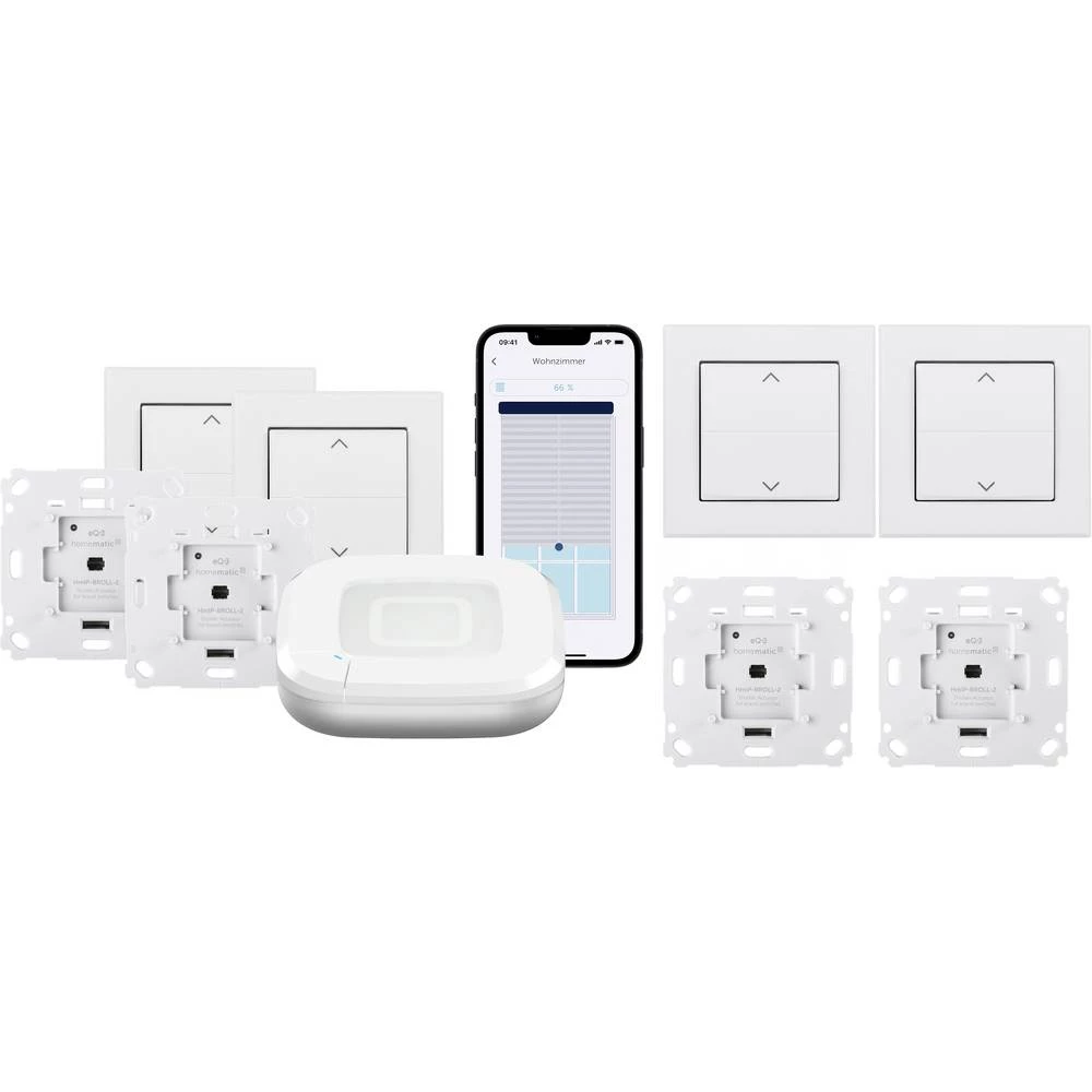 Homematic IP početni komplet-kontrola zatvarača valjka HmIP-SK29+HMIP-BROLL+HmIP-BRA slika