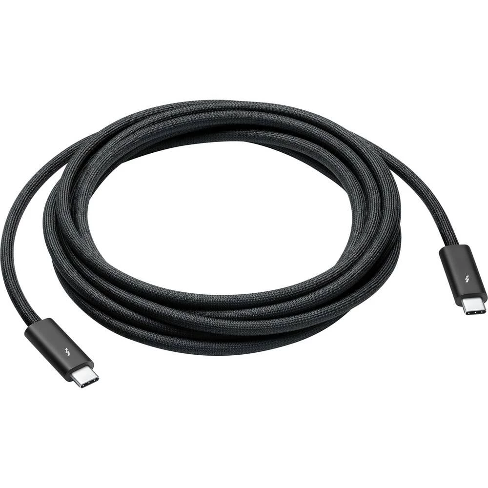 Apple Thunderbolt™ kabel Thunderbolt™ 4 Thunderbolt™ (USB-C®) utikač, Thunderbolt™ (USB-C®) utikač 3 m crna MW5H3ZM/A slika