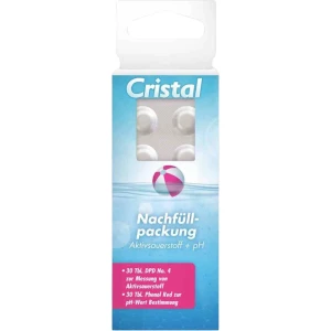 Cristal 287103 Nachfüllpackung Sauerst.pH Wassertestgerät Sauerstoff 60 St. slika