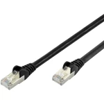 LAN (RJ45) Mreža Priključni kabel CAT 6A S/FTP 3 m Crna Bez halogena, Upleteni parovi ednet