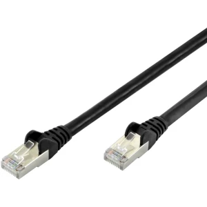 LAN (RJ45) Mreža Priključni kabel CAT 6A S/FTP 3 m Crna Bez halogena, Upleteni parovi ednet slika