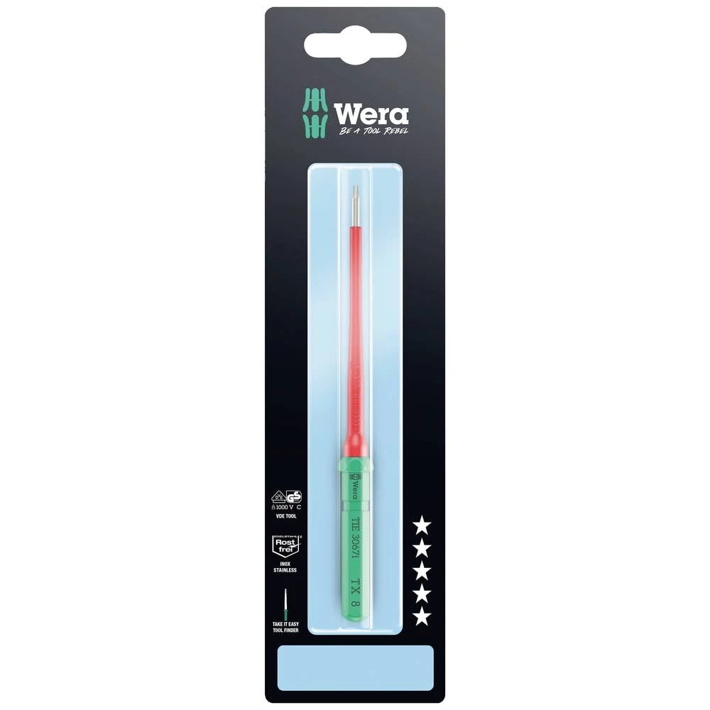 Wera Kraftform Kompakt VDE 3067 i TX 8 x 157mm TIE SB električari TORX izmjenjiva oštrica  TX 8 slika