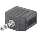 SpeaKa Professional-Audio adapter, 3.5mm muški JACK konektor/3.5mm ženski konektor, stereo slika