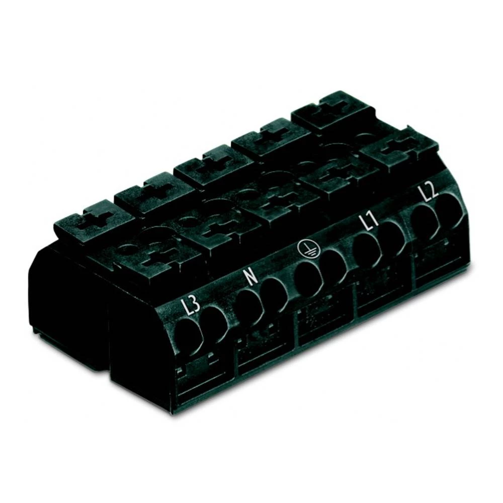 WAGO 862-2505 stezaljka za priključivanje uređaja opružna stezaljka crna 200 St. slika