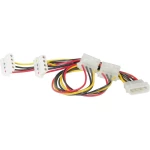 Roline struja priključni kabel [1x 4-polni električni muški konektor ide - 4x 4-polni električni ženski konektor ide] 45.00 cm crna, crvena, žuta