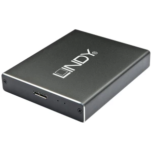 LINDY 43241 m.2 kućište za tvrdi disk M.2 SATA SSD mikro USB-B slika