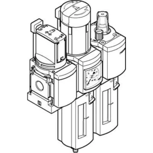 FESTO 542278 MSB6-1/2:C3J2M1-WP kombinacija opreme za održavanje  komprimirani zrak, inertni plinovi Radni tlak (maks 12 bar slika
