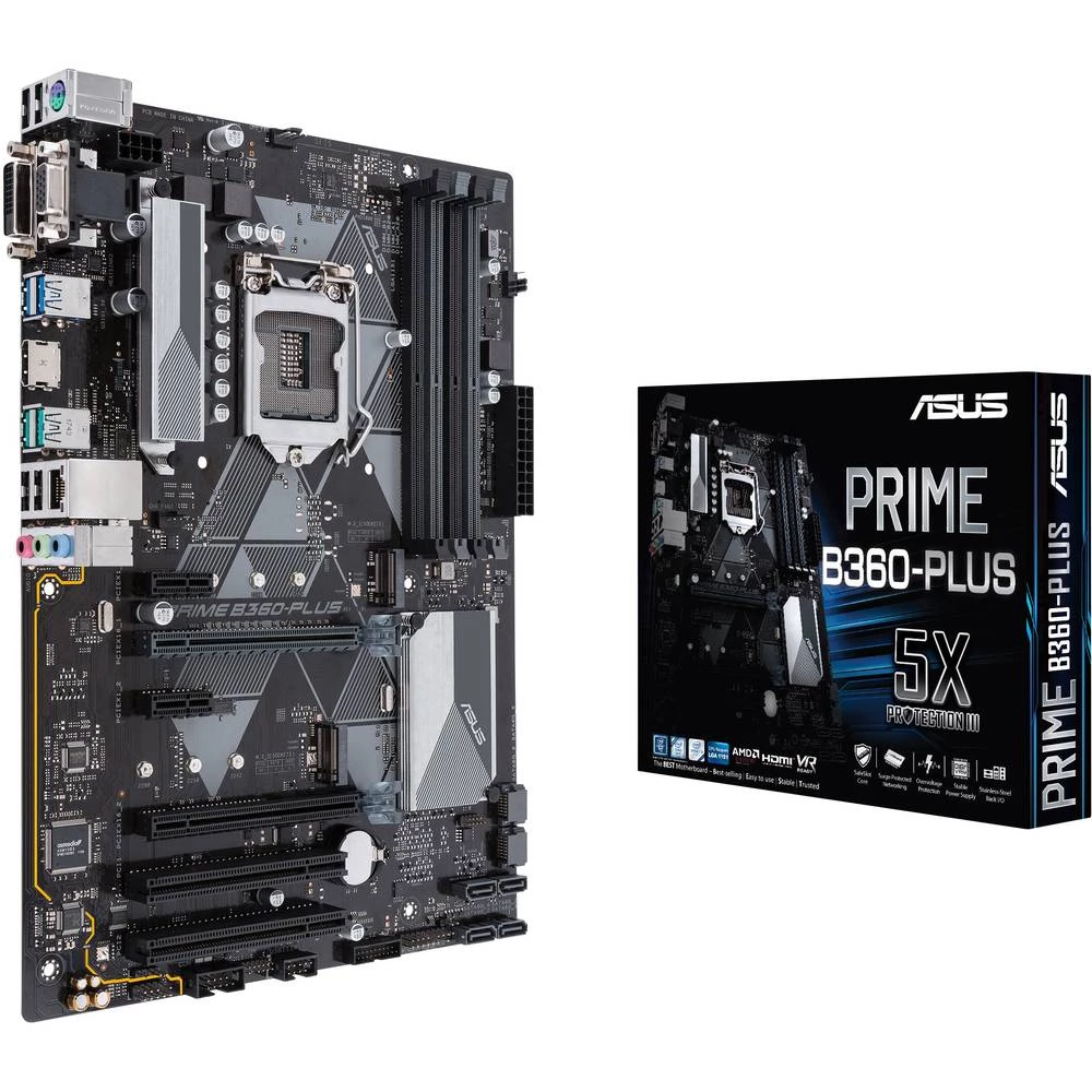 Matična ploča Asus PRIME B360-PLUS Baza Intel&reg; 1151v2 Faktor oblika ATX Set čipova matične ploče Intel&reg; B360 slika