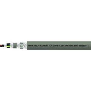 Helukabel 21631-500 vod za vučni lanac M-FLEX 512-C-PUR UL 3 G 0.50 mm² siva 500 m slika
