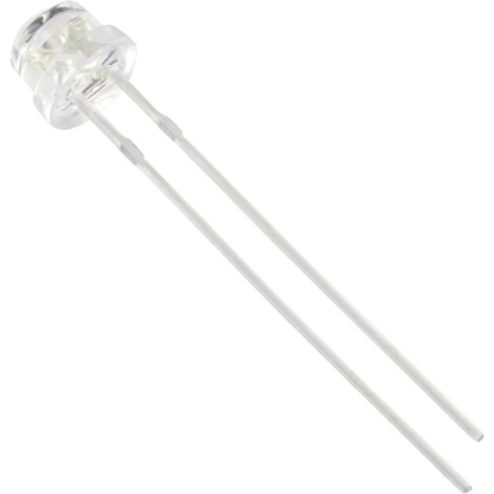 HuiYuan 6834Y1C-LHD-C difuzne LED Žuta Ravni rub 5 mm 625 mcd 120 ° 20 mA slika