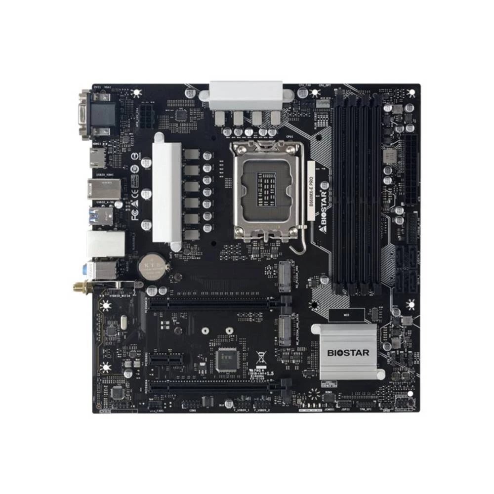 BioStar B660MX-E PRO matična ploča Baza Intel® 1700 Faktor oblika (detalji) Micro-ATX Set čipova matične ploče Intel® B660 slika