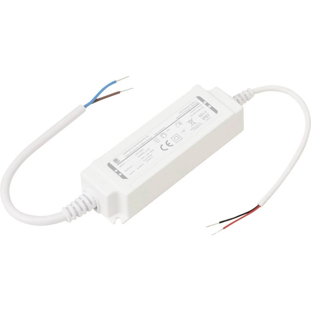 TRU COMPONENTS TC-YCL24-1202000 LED transformator konstantni napon 24 W 2 A 11.4 - 12.6 V/DC 1 kom. slika