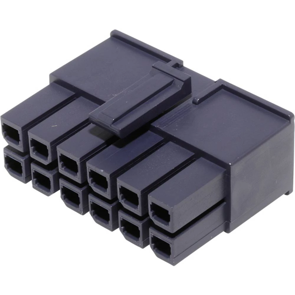 Molex 1700010112 Mega-Fit Receptacle Housing, Dual Row, 12 Circuit, Glow-Wire Capable, Bag slika