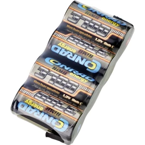 Conrad energy NiMH akumulatorski paket za modele 4.8 V 3700 mAh side by side slika