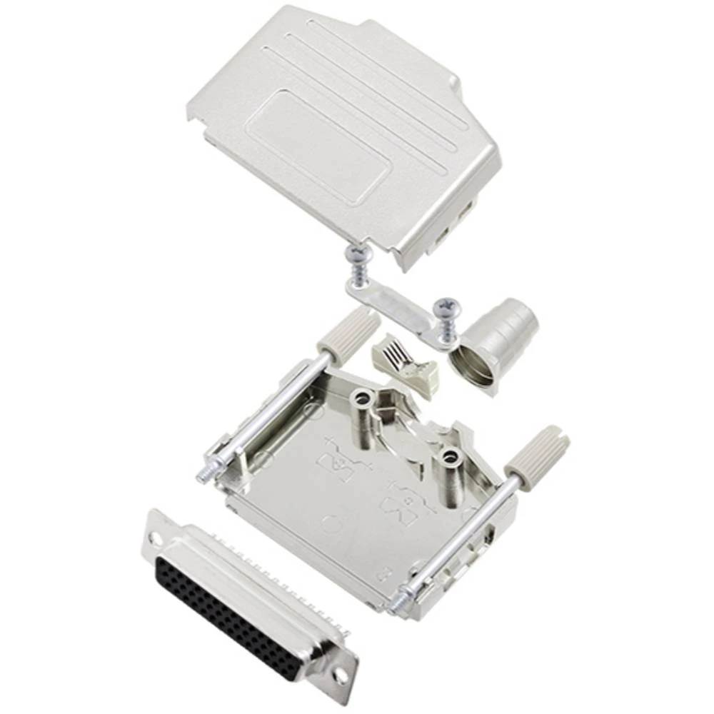 Višestruki ženski konektor D-SUB komplet 180 ° Broj polova: 44 Lemni kup TRU COMPONENTS TCDPPK25MHDS44K 1 ST slika