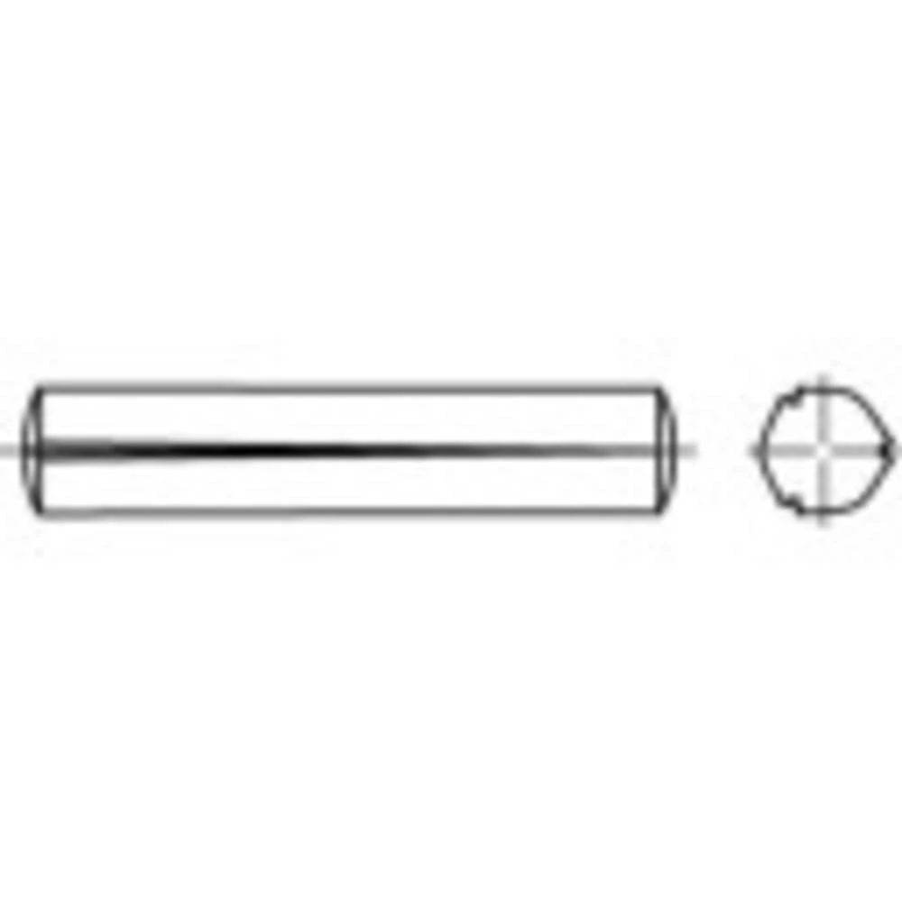 TOOLCRAFT 1066737 konusni klin s utorom (Ø x D) 8 mm x 45 mm nehrđajući čelik A1 100 St. slika