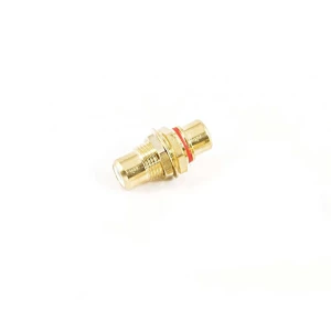 Lyndahl Cinch audio adapter [1x ženski cinch konektor - 1x ženski cinch konektor]  zlatna, crvena slika