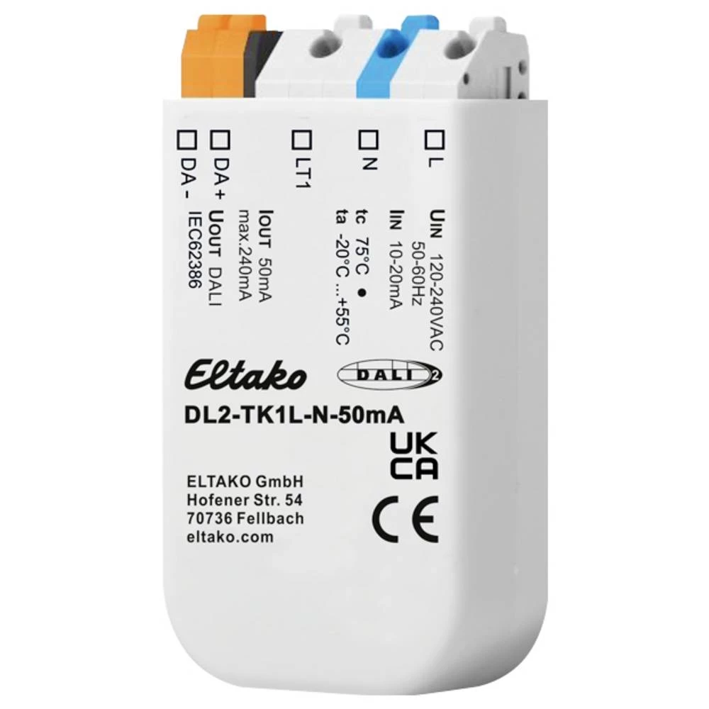DL2-TK1L-N-50mA Eltako DALI spojnica s gumbom podžbukna slika